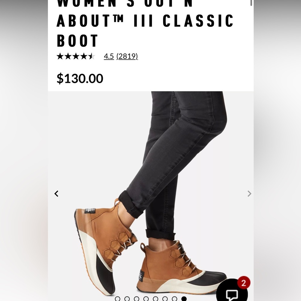 Sorel Out n About lll classic waterproof boot